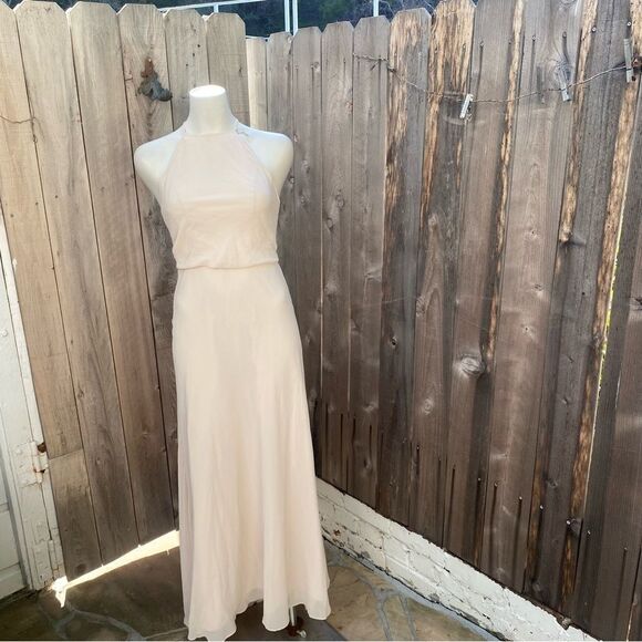 Monique Lhuillier Sleeveless Chiffon Valerie Maxi Dress size 0 - Picture 5 of 14